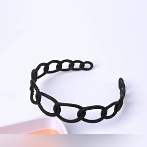 Scunci Black Chain-Link Headband BNIB
